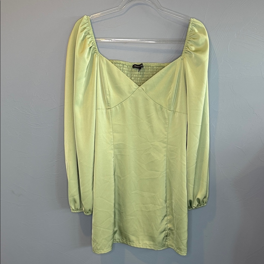 Light Green Long Sleeve Dress